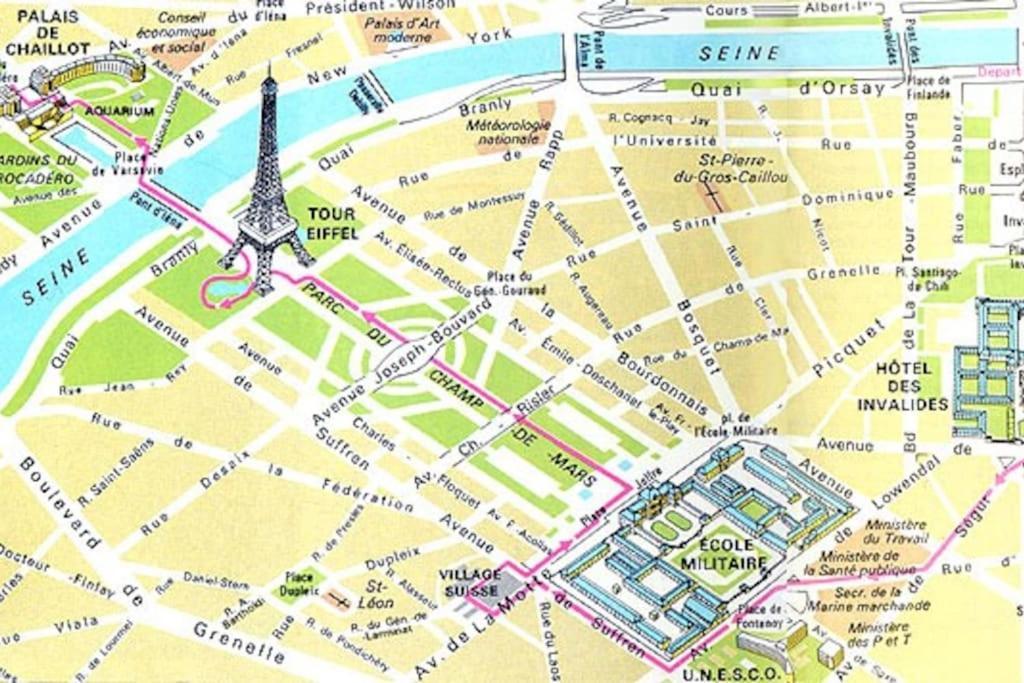 Studio Chic Paris Tour Eiffel Near Eiffel Tower 7Th Floor Extérieur photo